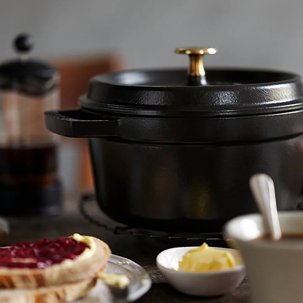 Staub Cast Iron 2.75-qt Round Cocotte - Basil