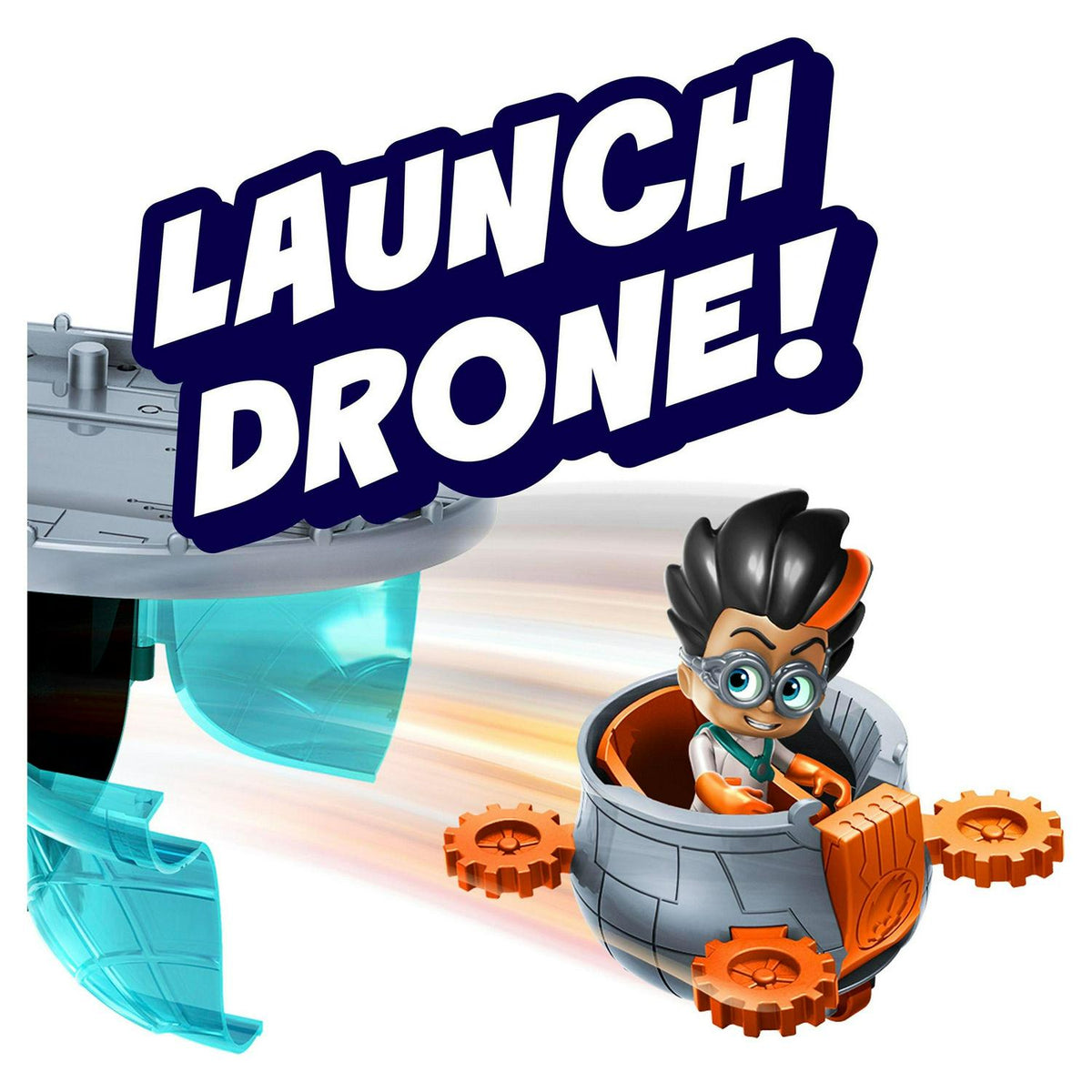 PJ Masks Romeo-s Flying Factory Playset with Lights. Sounds. and Secret Compartment. Kids Toys for Ages 3 Up. Gifts and Presents