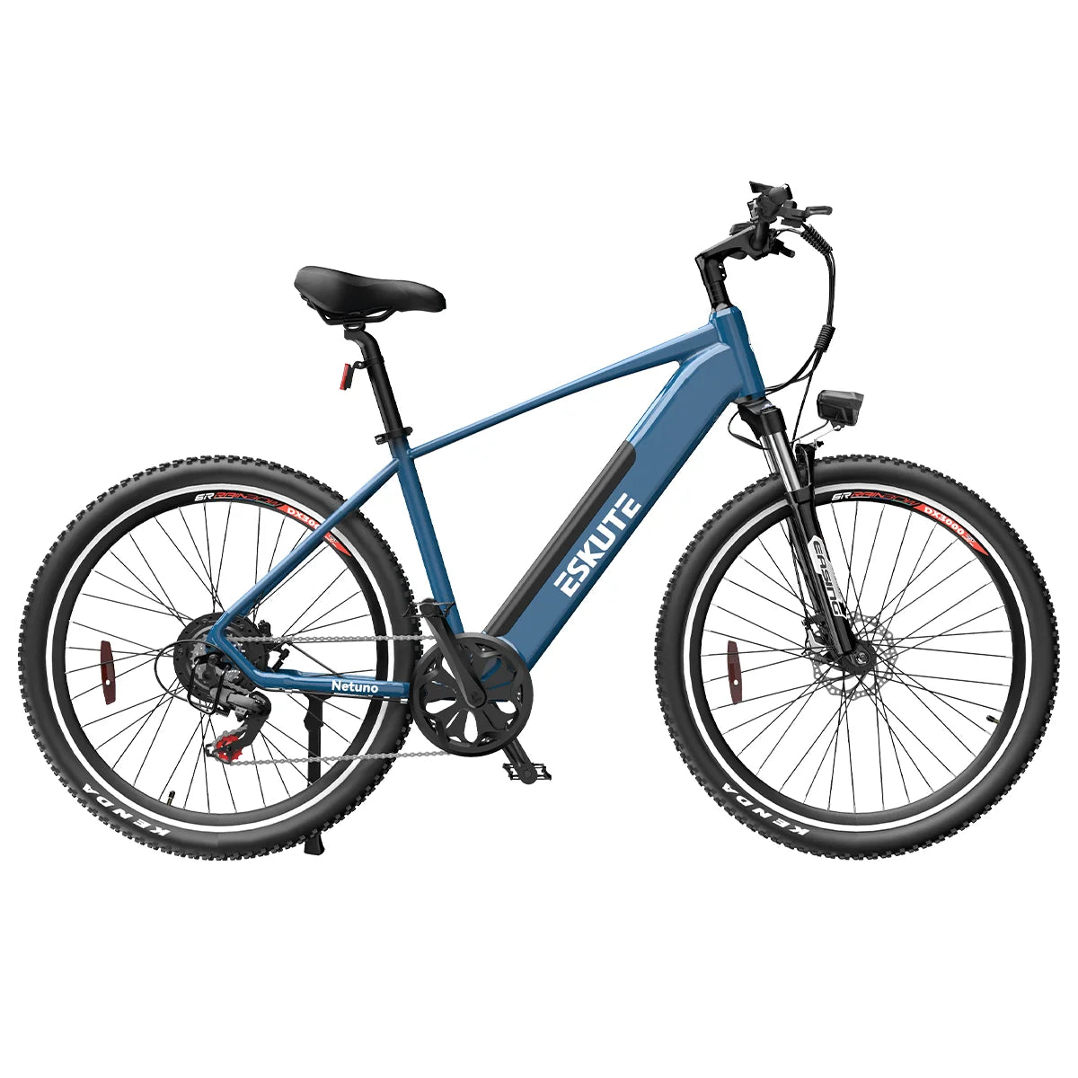 ESKUTE Netuno 27.5" Electric Bike, 48V 500W Bafang Motor, 48V 15Ah Removable Battery, Shimano 7 Speed Gears, Hydraulic Front Suspension and Disc Brakes