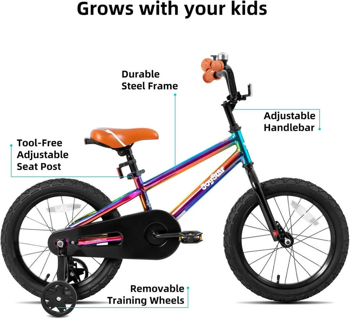 JOYSTAR Kids Bike for Ages 2-12 Years Old Boys Girls, 12-20 Inch BMX Style Kid's Bikes, Multiple Colors