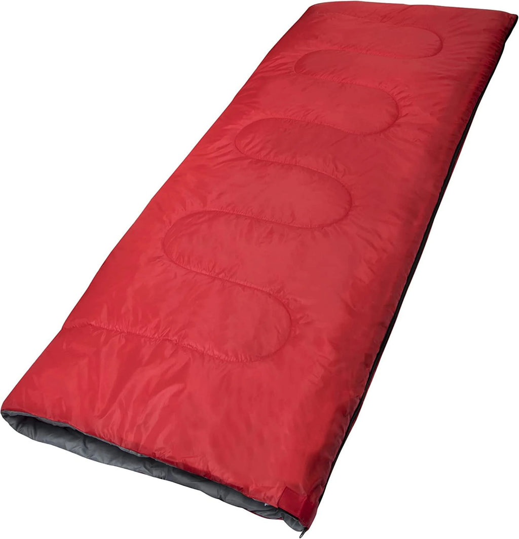 10 Pack Bulk Wholesale of Cold Weather Envelope Sleeping Bags for Adults, Kids, Homeless, Camping, Indoors, Outdoors - 10 Count Sleeping Bags in Black, Navy Blue, Forest Green, Red - 71"L x 30"W