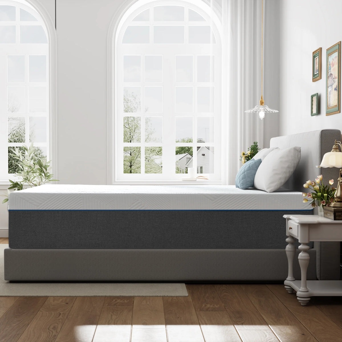 Twin Mattress, ZETDIY 8" Twin Memory Foam Mattress Made in USA