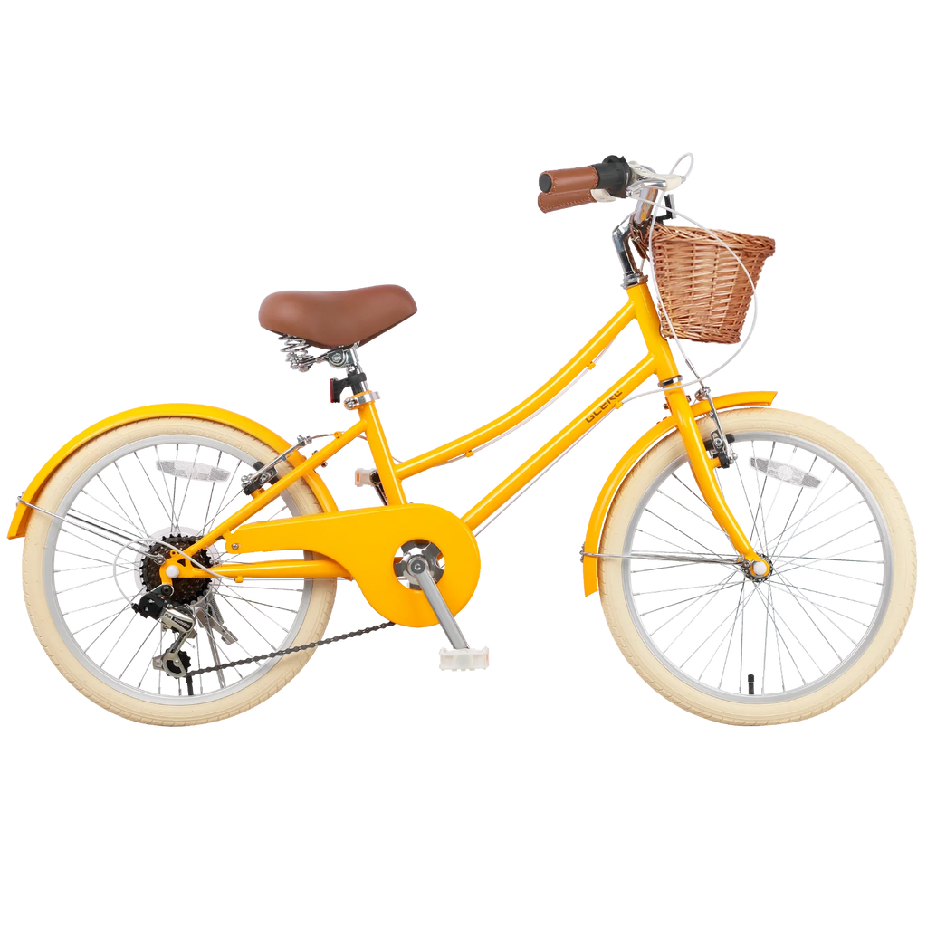 Glerc Missy 24" Girls Cruiser Bike 6-Speed Women's Hybird Bicycle for Ages 7-11 Years, Mint Green