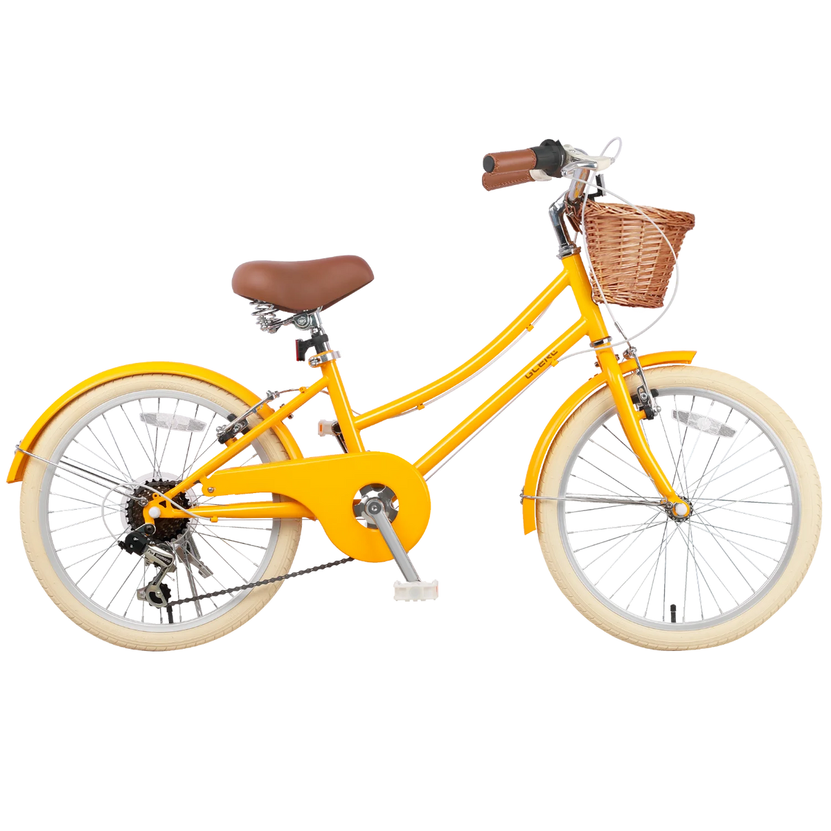Glerc Missy 24" Girls Cruiser Bike 6-Speed Women's Hybird Bicycle for Ages 7-11 Years, Mint Green