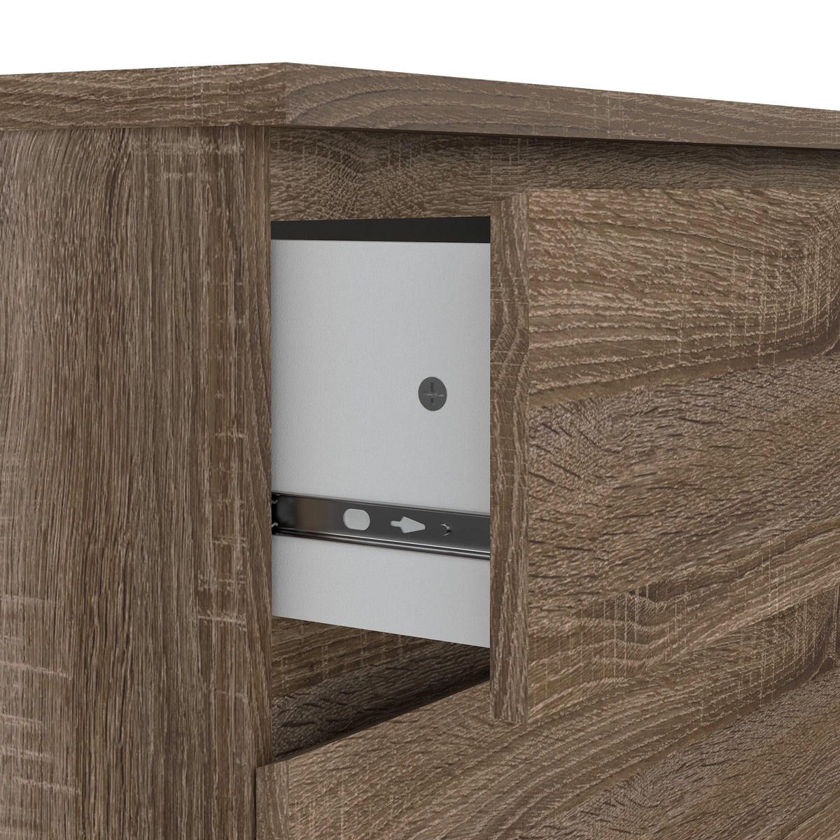 Tvilum Scottsdale 3 Drawer Chest Dresser for Adults, White High Gloss