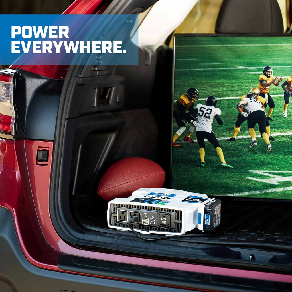 HART 20V 1000-Watt Max Automotive Power Inverter Kit, (1) 2.0Ah Lithium-Ion Battery
