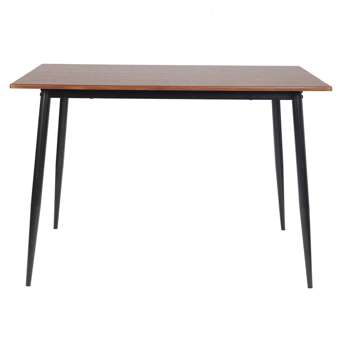 Mainstays 5-Piece Modern Wood & Metal Dining Room Set, Seats 4 for Indoor, Walnut Color