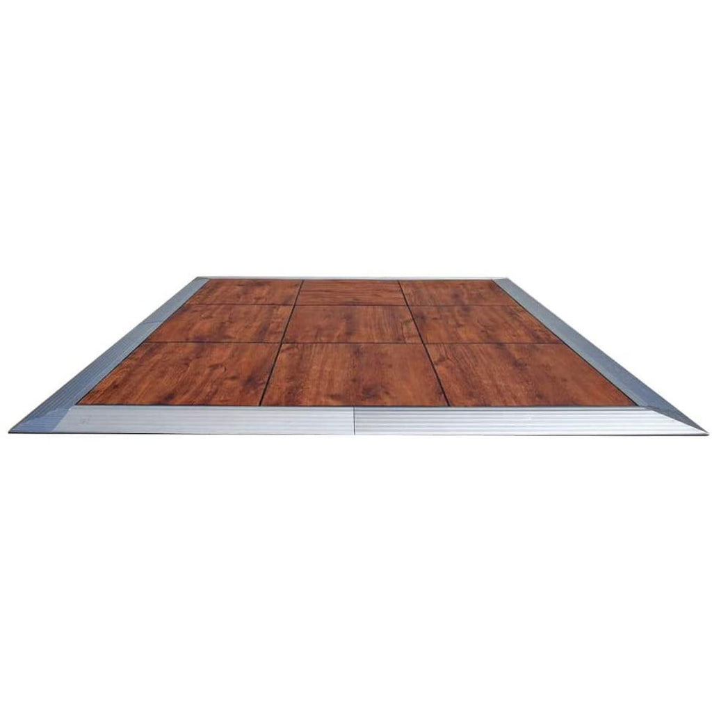TentandTable Black Sparkle Portable Commercial Dance Floor - Indoor & Outdoor, 9 ft x 9 ft