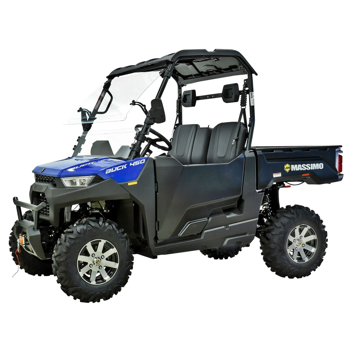Massimo Buck 450 Side by Side UTV, EFI, 4 Stroke, 325cc, 25.5 HP, 4X4, 3000lb Winch - Red