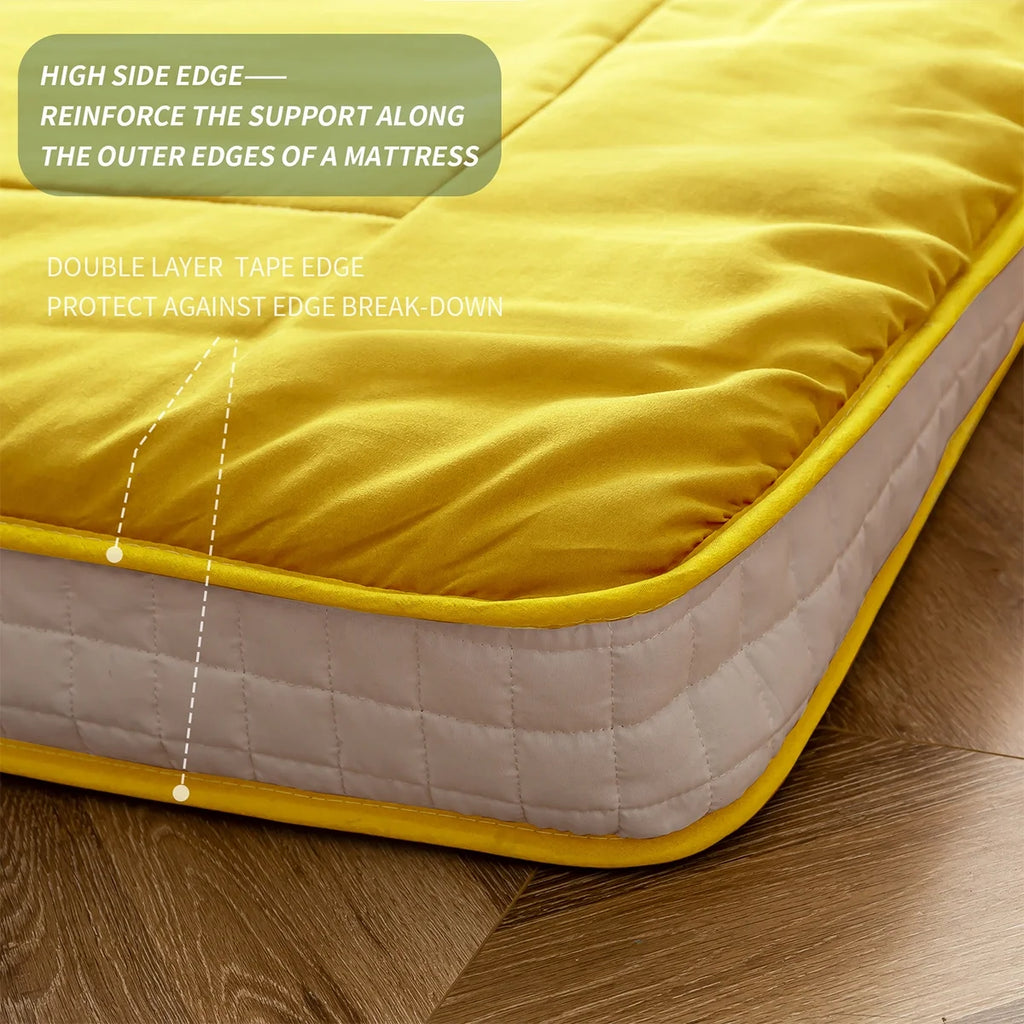 Futon Mattress, Padded Japanese Floor Mattress Quilted Bed Mattress Topper, Extra Thick Folding Sleeping Pad, Dark Grey, Twin