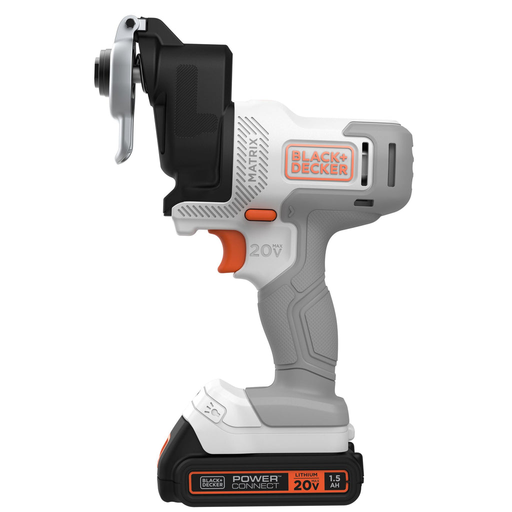 BLACK+DECKER 20V MAX* Matrix Cordless Combo Kit, 6-Tool, White And Orange, (BDCDMT1206KITWC)