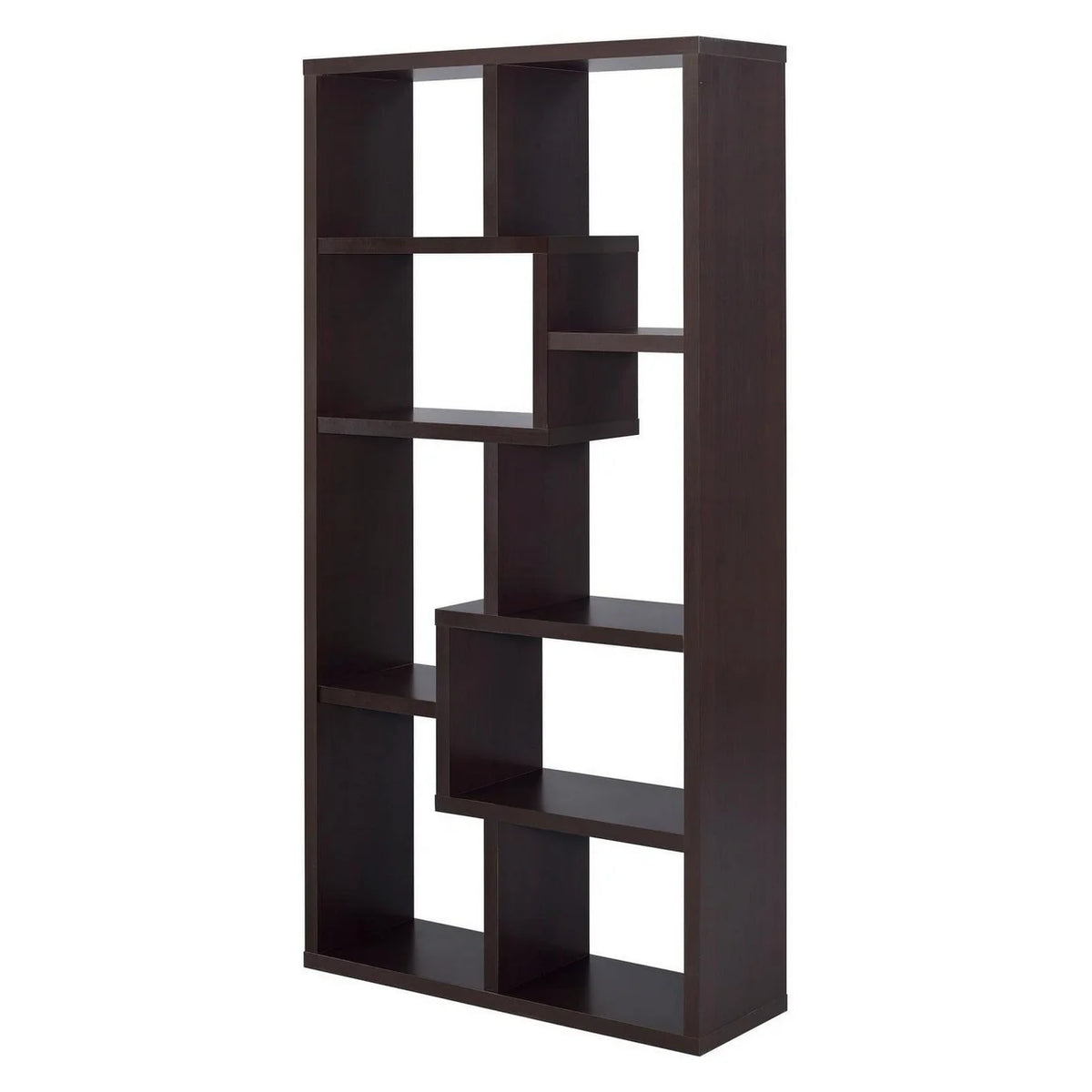 Coaster Company Interlocking 8 Shelf Wood White Bookcase for Home