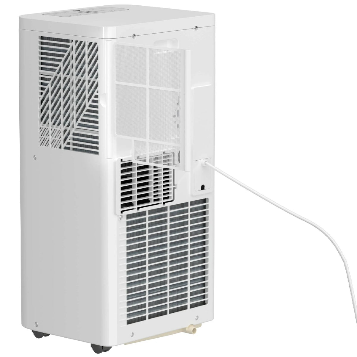 KISSAIR Portable Air Conditioner 8000 BTU Ashrae, 3-in-1 Portable AC, Dehumidifier & Fan with 24-Hour Timer/Remote Control/Windows Kit (White)