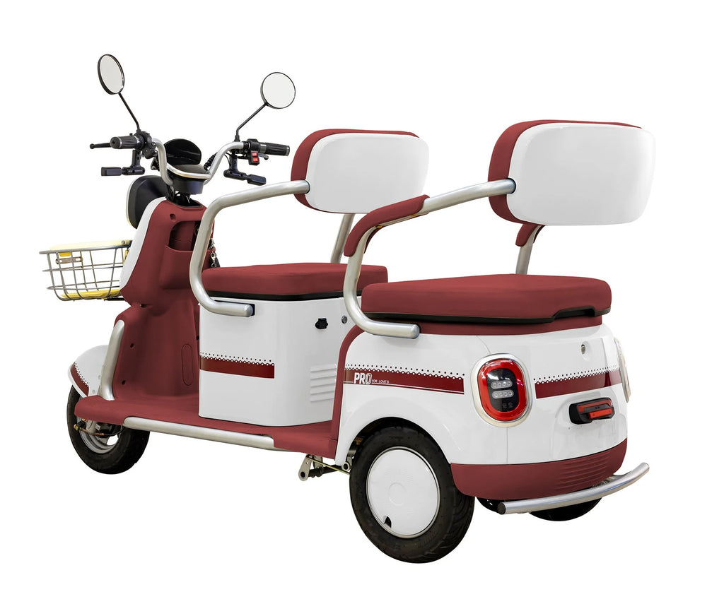 Massimo MGC E-Trike 3-Wheel Electric Cart �C 17 MPH, 2-Seater Adult Scooter �C Blue