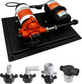 SEAFLO 33 Series Water Pump and Accumulator Tank System - 115V, 3.3 GPM, 45 PSI, 0.2-Gallon Tank | Reduces Cycling | For Marine, RV, Off-Grid, and Home Use | 4-Year Warranty