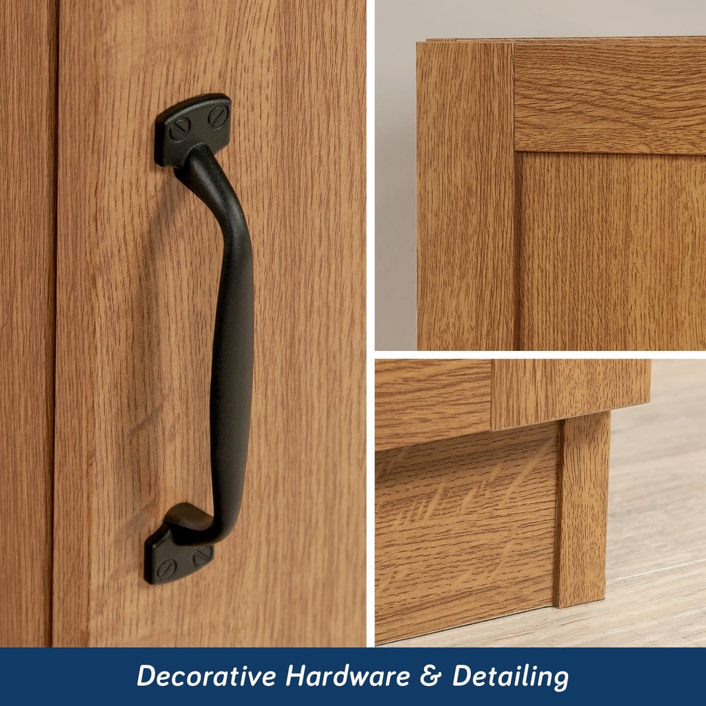 Sauder Select Storage Pantry, Highland Oak Finish