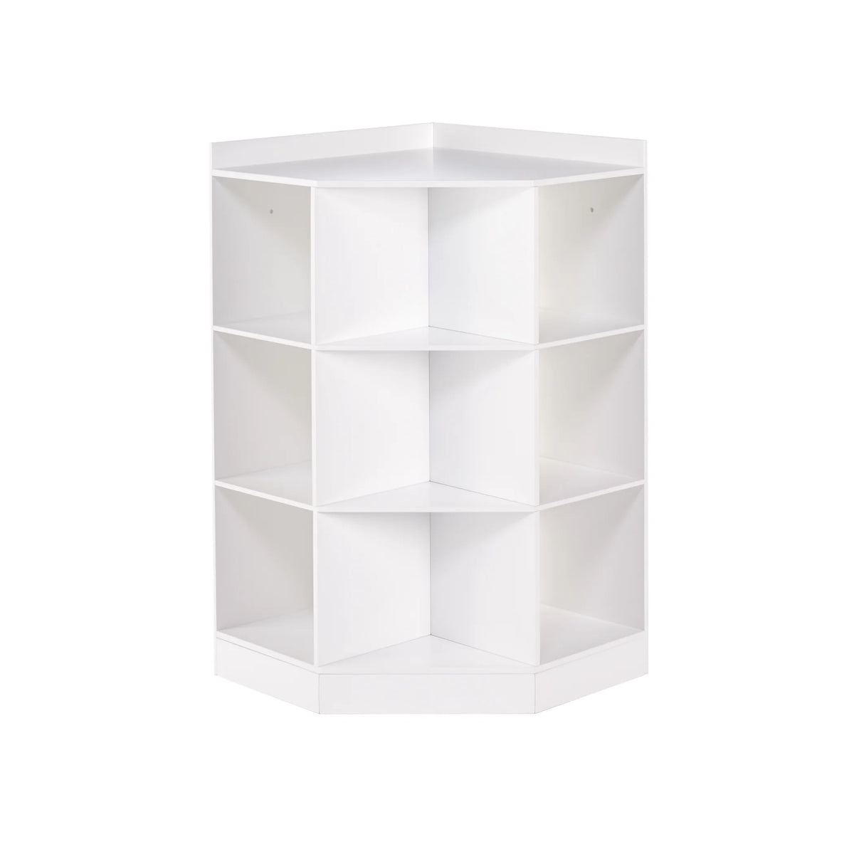 RiverRidge Kids Corner Playroom Cabinet with 6 Toy Storage Cubbies and 3 Shelves - White