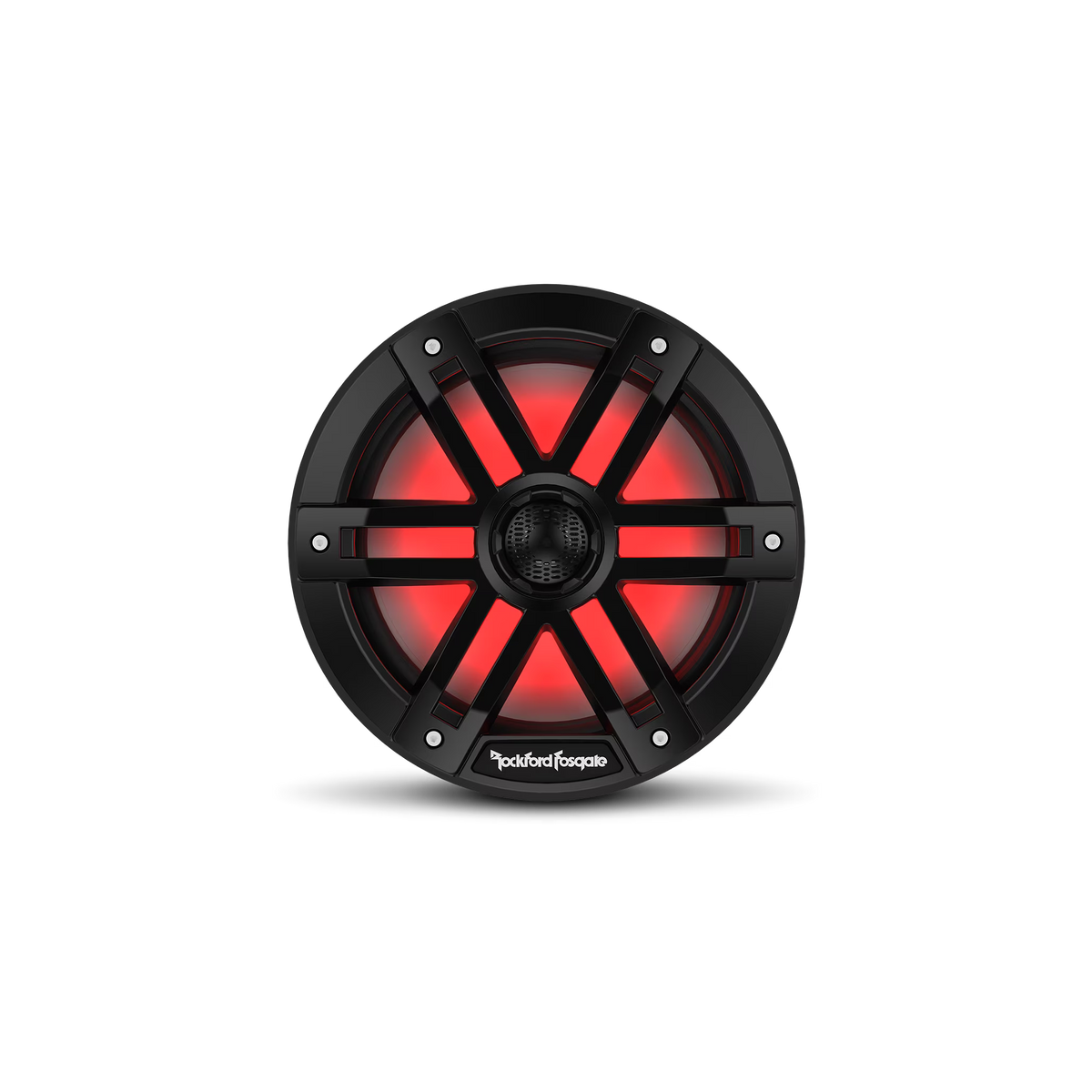 Rockford Fosgate M1-8B Color Optix 8�� 2-Way Coaxial Multicolor LED Lighted Marine Speakers - Black (Pair)