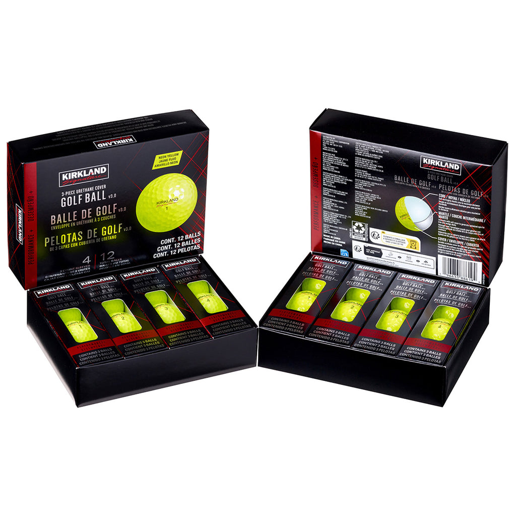 Kirkland Signature V3.0 Yellow Golf Ball, 2-dozen