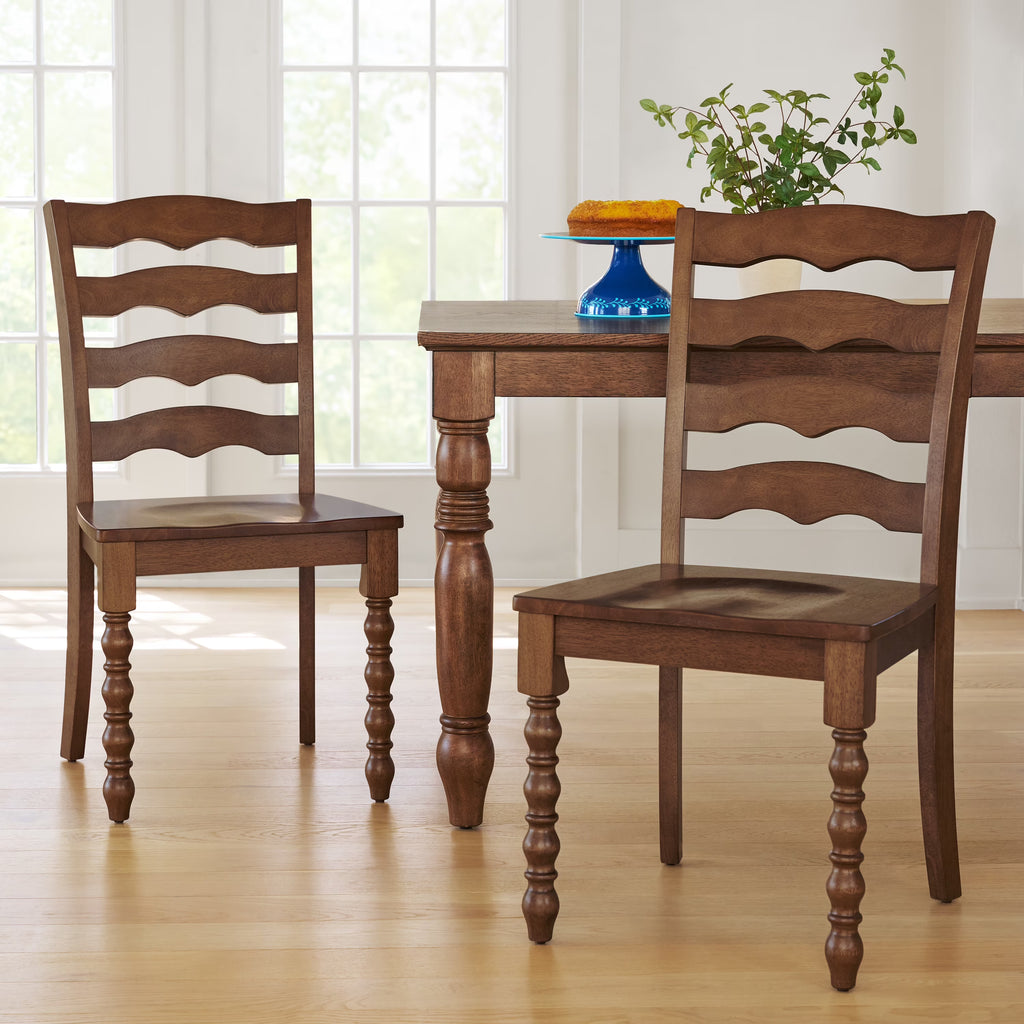 Pioneer Woman Harper Solid Wood Dining Chairs, 2 Pack, White