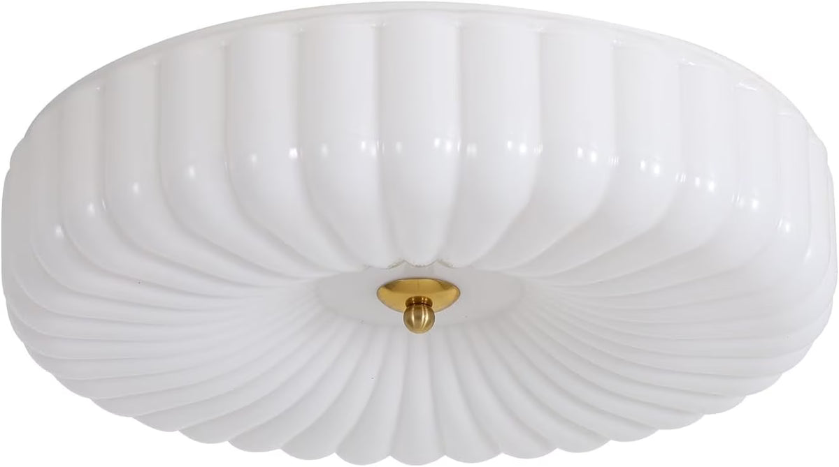 KCO Lighting Mid Century Modern LED Ceiling Lights Mint Green Glass Ceiling Lamp Large Hallway Ceiling Light