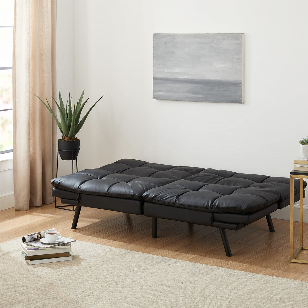 Mainstays Memory Foam Futon with 72",Black
