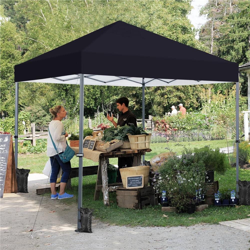 Topeakmart 12x12ft Commercial Pop-up Canopy Tent with Adjustable Height for Outdoor, White
