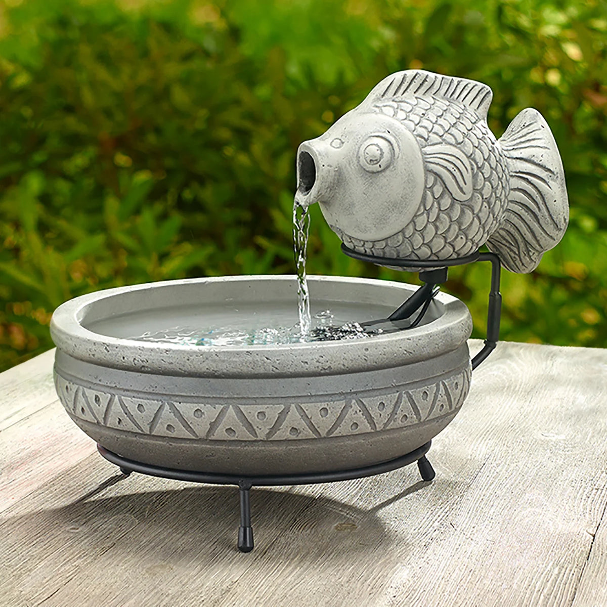 Smart Solar  Marin Solar Fish Fountain