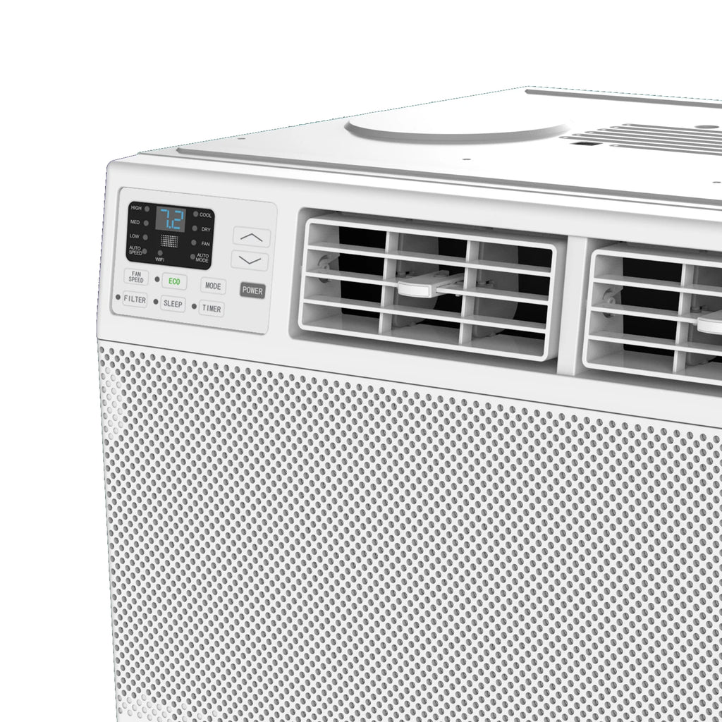 TCL 10,000 BTU Smart Window Air Conditioner, Fan & Dehumidifier, 450 Sq. Ft., Remote Control, Works with Alexa/Google Assistant, Black, W10W92-B4