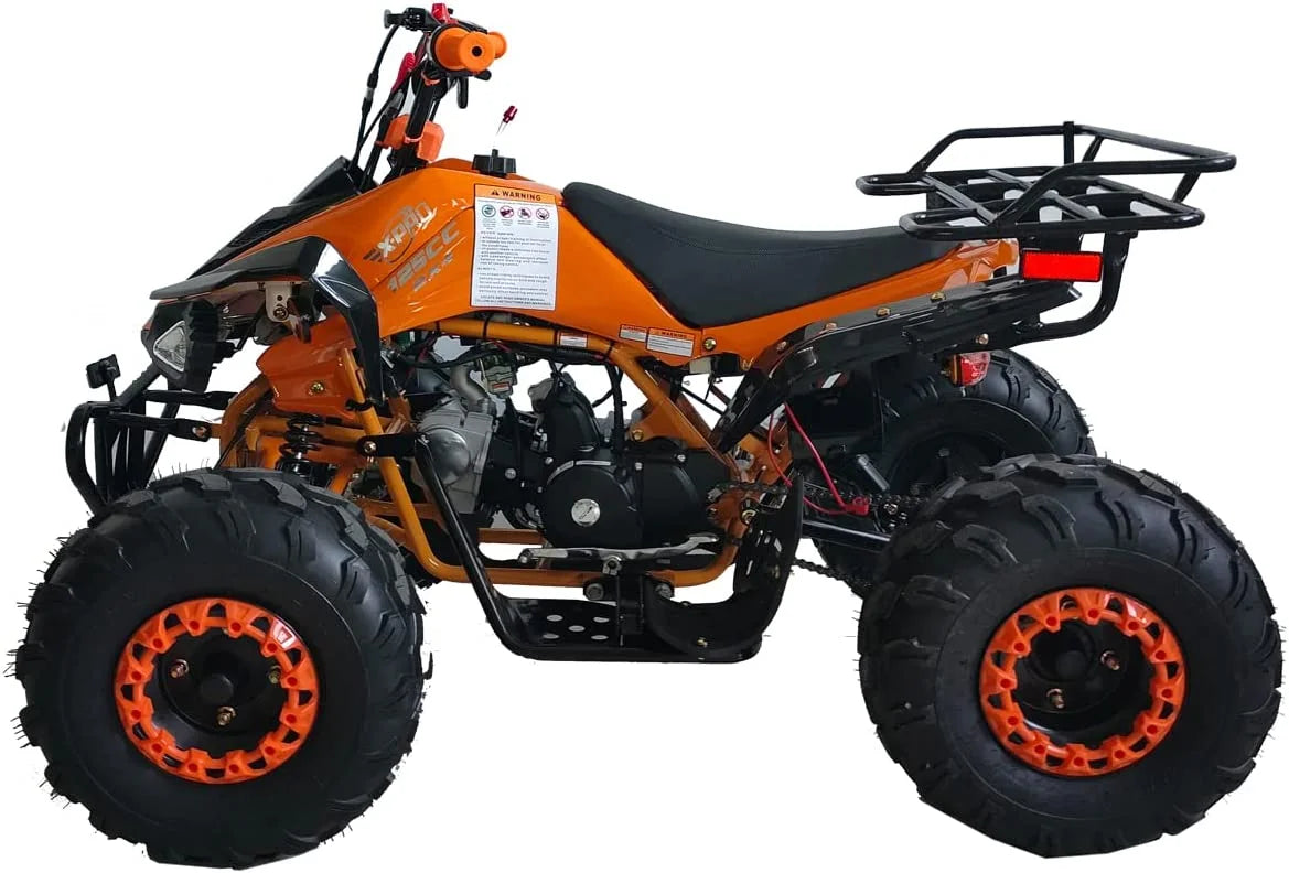 X-Pro Brand New 125cc Gas ATV, Automatic Transmission w/Reverse Remote Control Big 19"/18" Tires