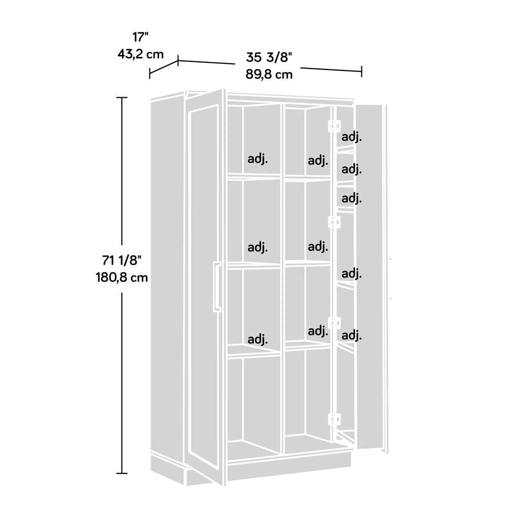 Sauder Homeplus Storage Cabinet, Sienna Oak Finish