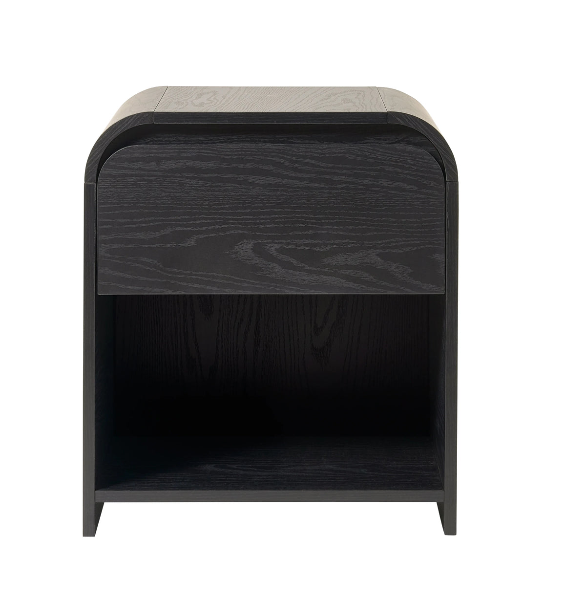 Better Homes & Gardens Juliet Nightstand with USB, Rich Black Finish