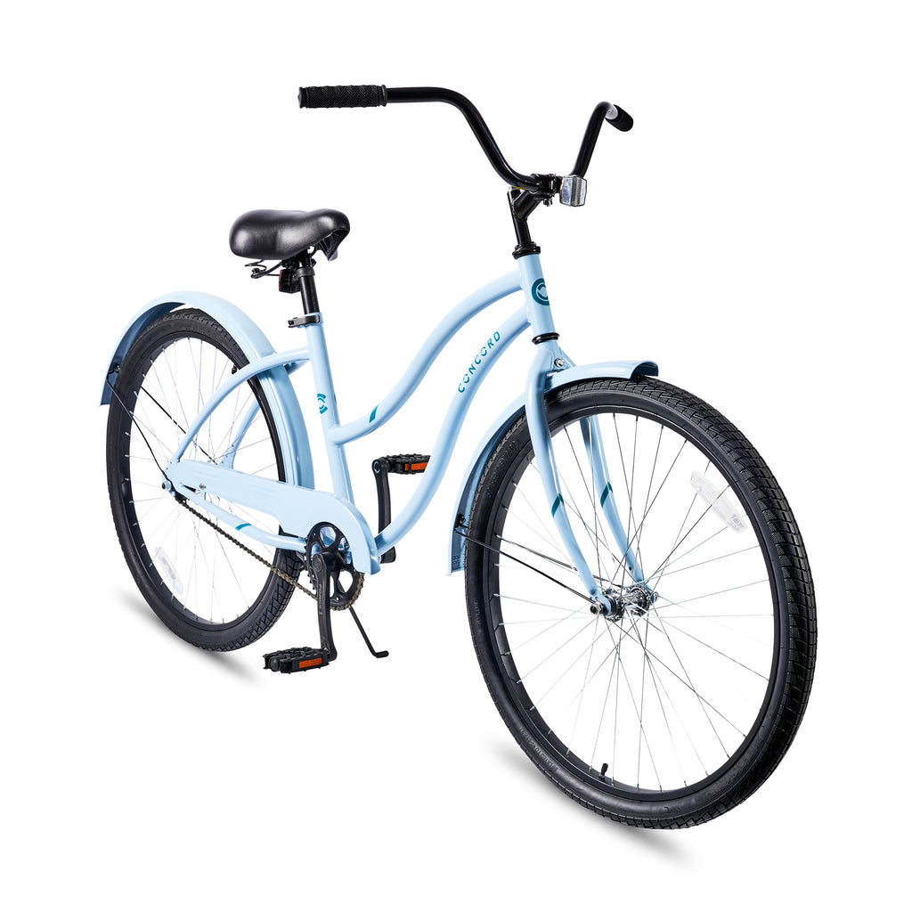26" Concord Pacifica Cruiser Bicycle, Fits Riders 5'2" - 5'10"+, Adult, Unisex, Light Blue