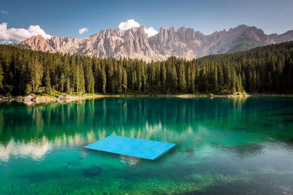Layer Floating Oasis Water Pad 9 x 6 Water Sports Mat Float Island Utility Mats Floating Mat