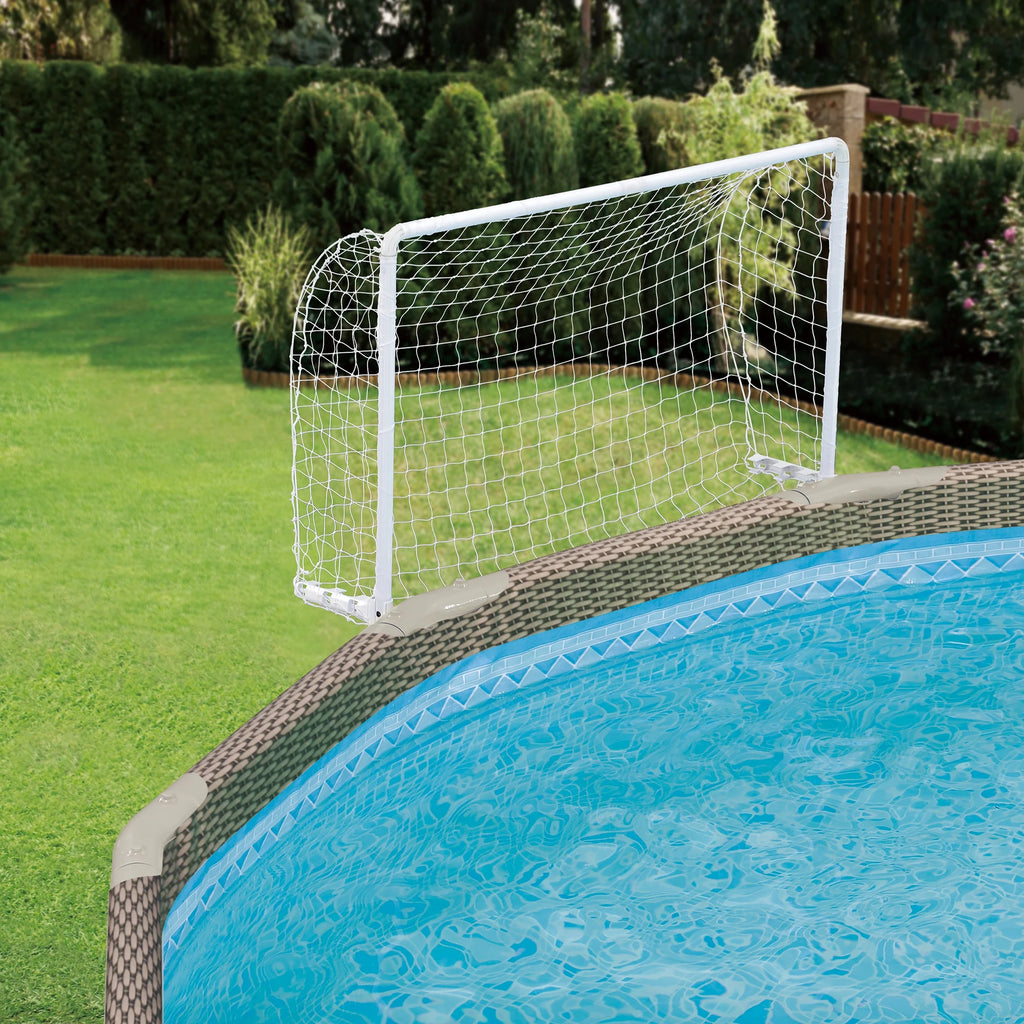 Funsicle 15ft Oasis Round Above Ground Metal Frame Swimming Pool, Includes SkimmerPlus Pump, Age 6 & up