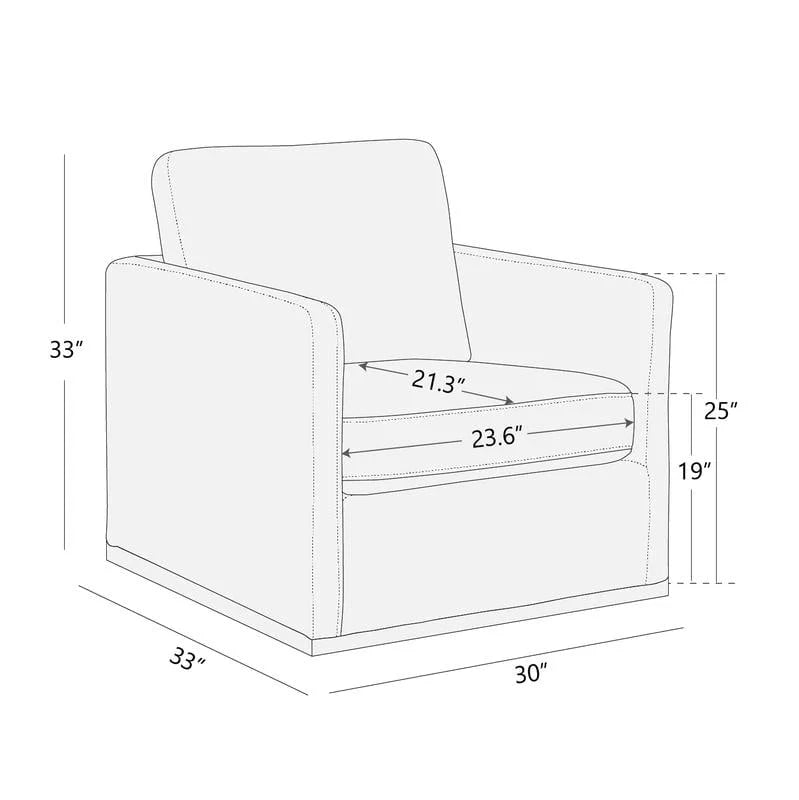 CHITA Swivel Accent Chairs for Living Room, Comfortable Arm Chairs for Bedroom, Faux Leather in Saddle Brown