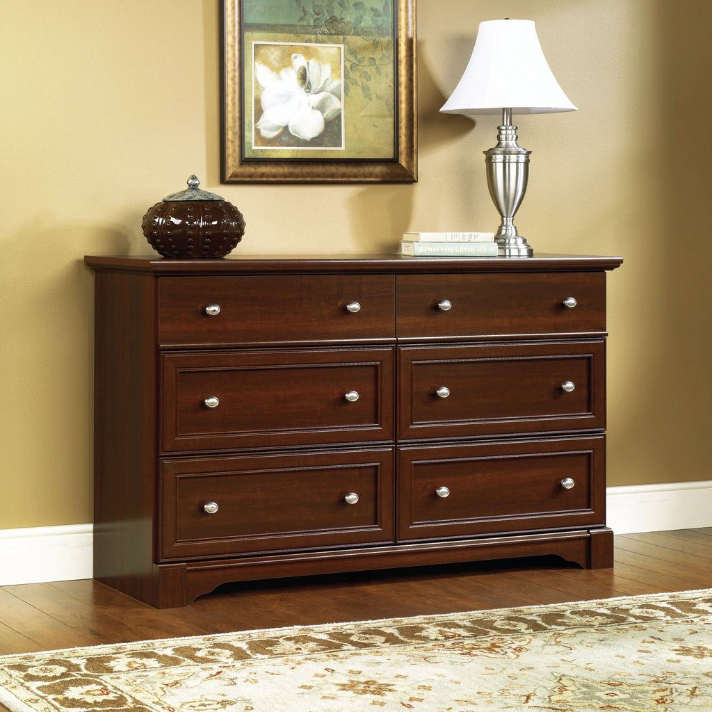 Sauder Palladia 6-Drawer Bedroom Dresser, Vintage Oak Finish