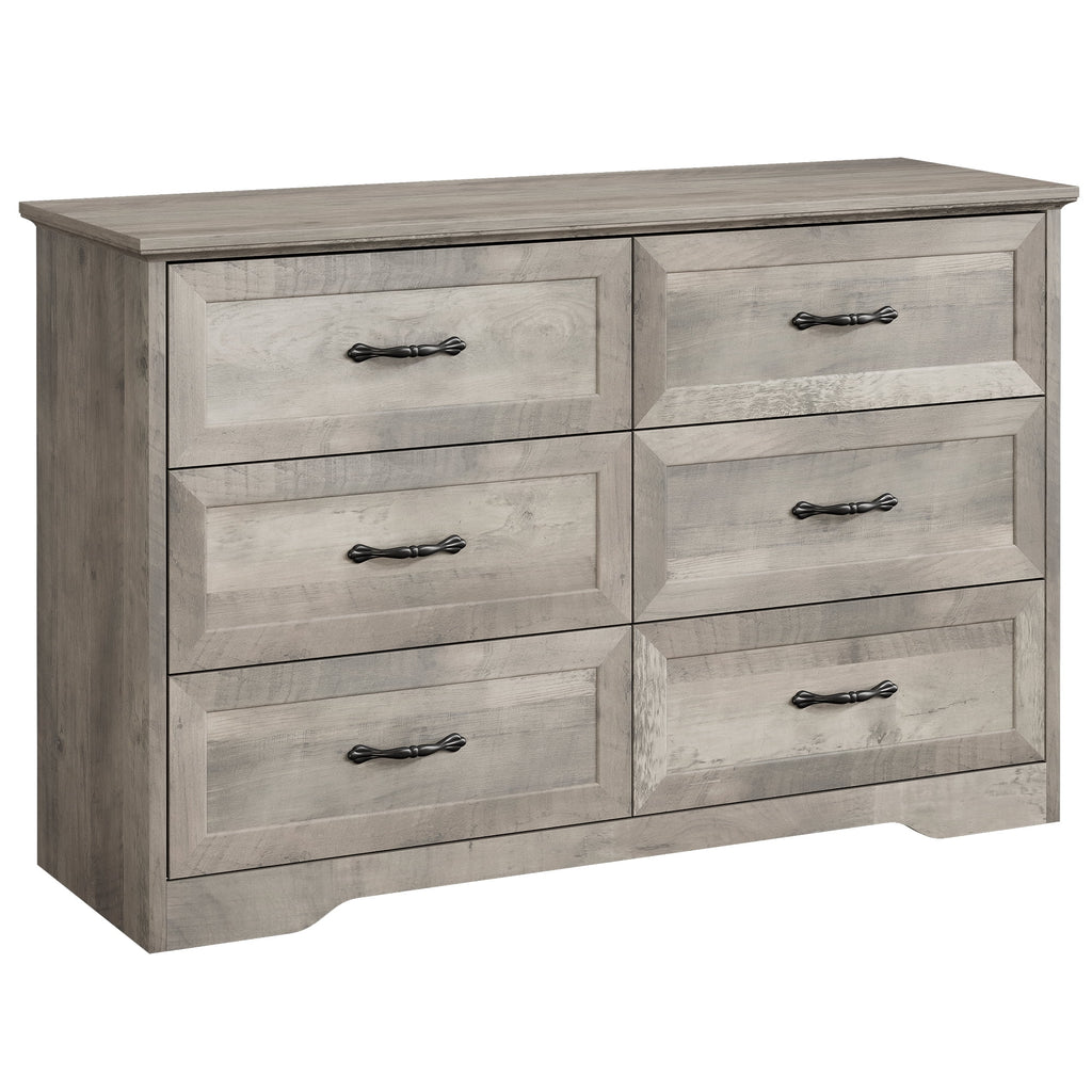 Luku Modern 5 Drawers Dresser, Chest of Drawers Closet Organizers and Storage Clothes, White