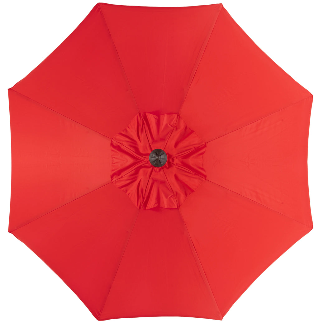 Safavieh Venice 9' Market Crank Tilt Patio Umbrella, Navy/White