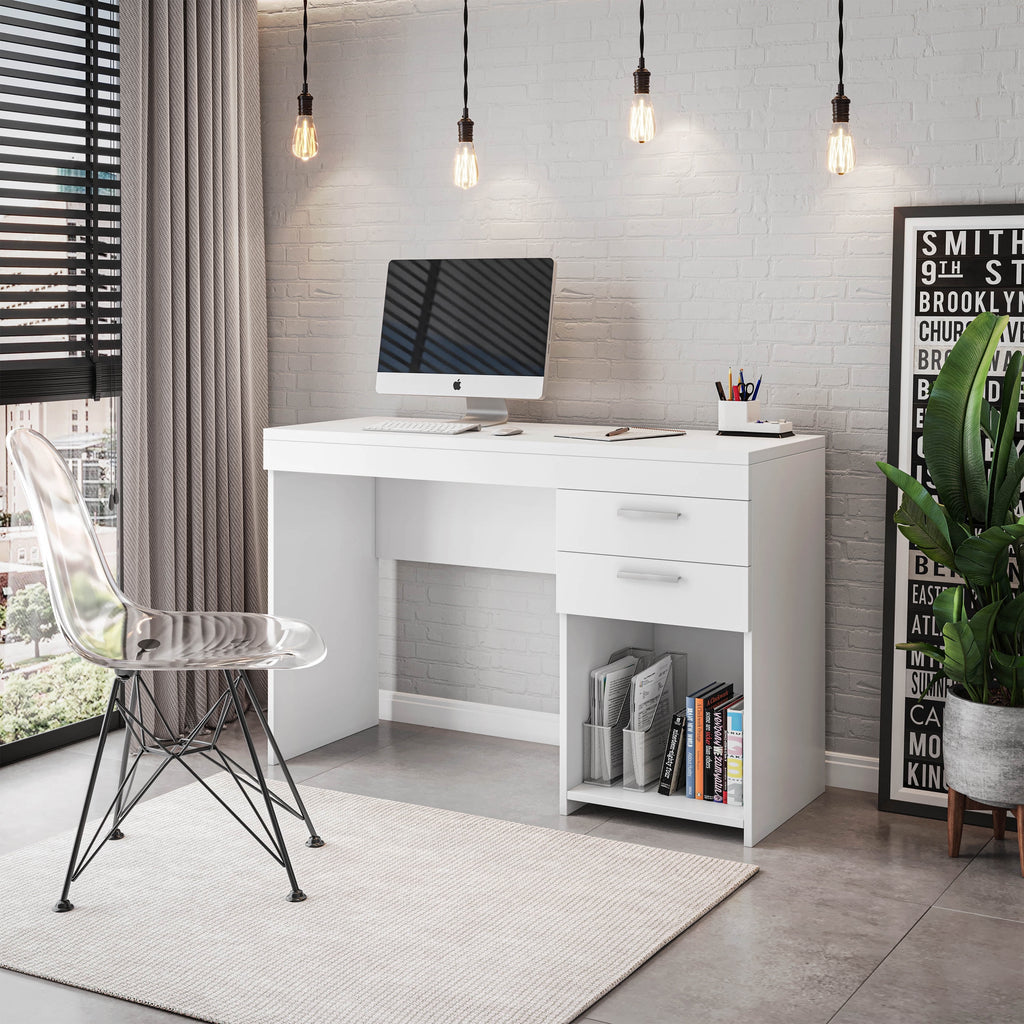 Techni Mobili Home Office Computer Desk with Storage, Espresso