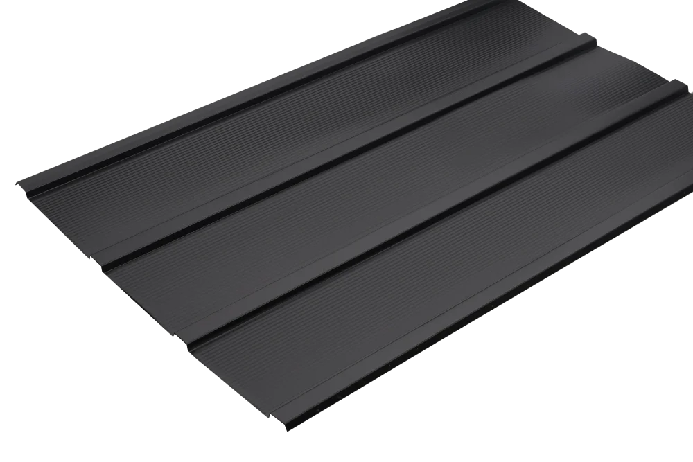 Set of 8 Arrow 45" x 27" Galvanized Corrugated Steel Roof Panels for DIY Shed, Garage, Carport, Charcoal