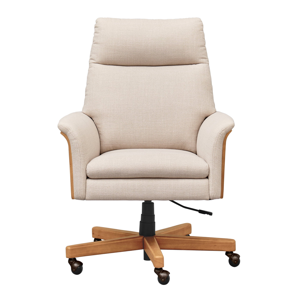Better Homes & Gardens Juliet Tall Back Office Chair, Olive and Light Honey Finish
