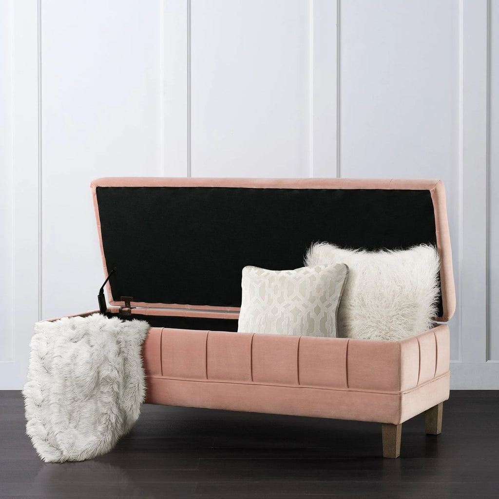 Picket House Furnishings Jude Tufted Storage Ottoman