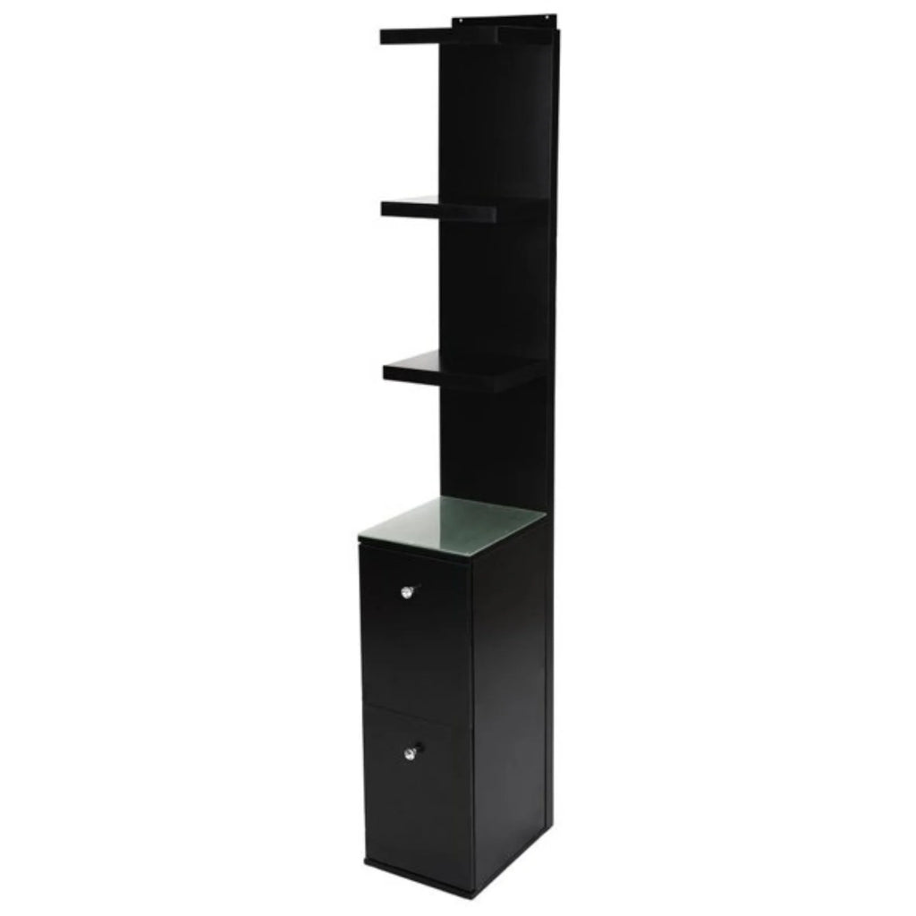 Impressions Vanity Slaystation Natalie Display Shelves with Rack and Storage Cabinet (Light Pink)