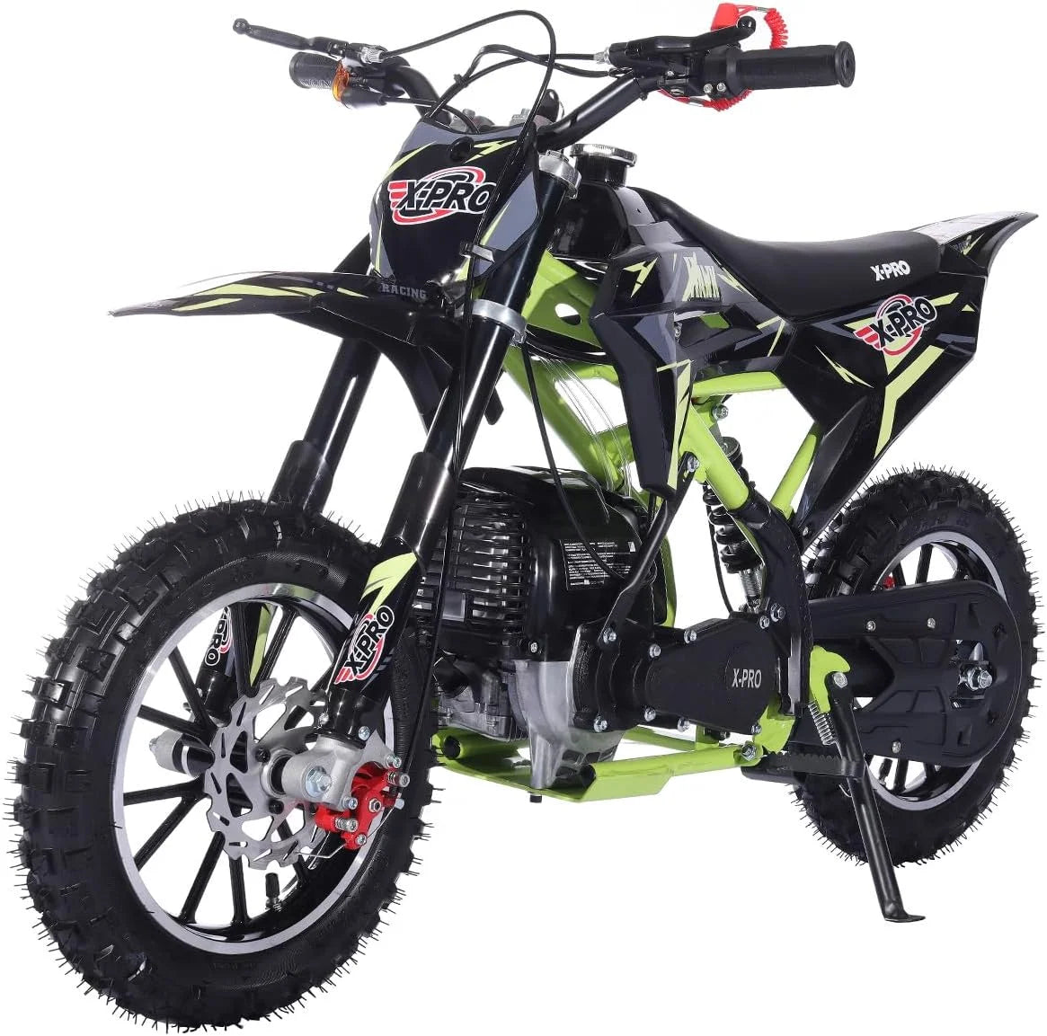 X-Pro Brand New Upgraded Hawk 40cc Gas Powered 4 Stroke Mini Pit Dirt Bike with Pull Start for kids 10" Wheels