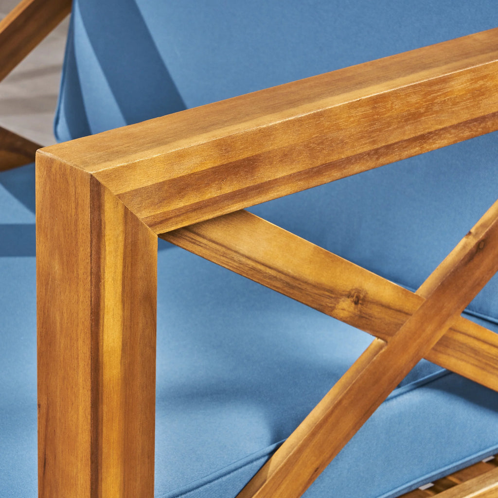 Outdoor Acacia Club Chairs