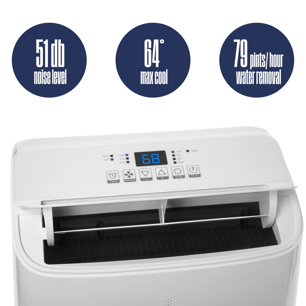 Westinghouse 12,000 BTU Portable Air Conditioner & Dehumidifier with Remote & Smart App, up to 550 Sq Ft
