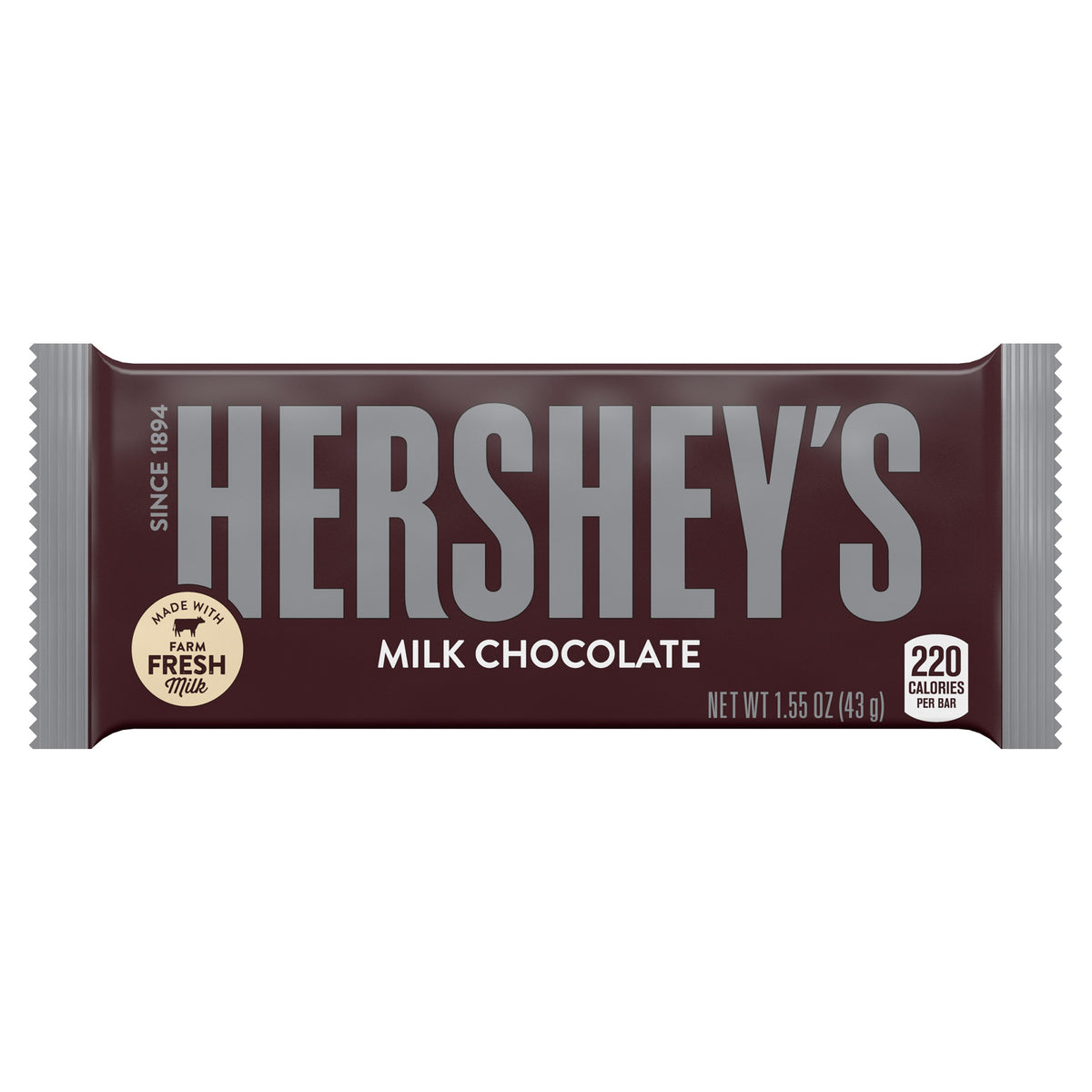 Hershey's Milk Chocolate, 1.55 oz, 36-count