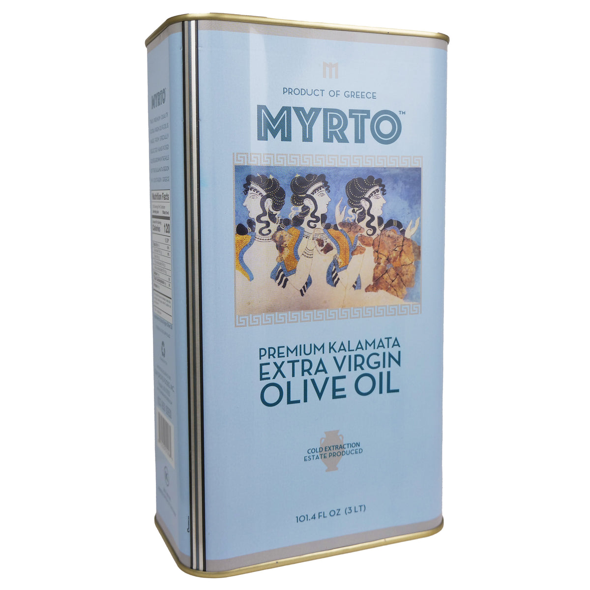 Myrtos Greek Extra Virgin Olive Oil 3L, Tins, 2-pack