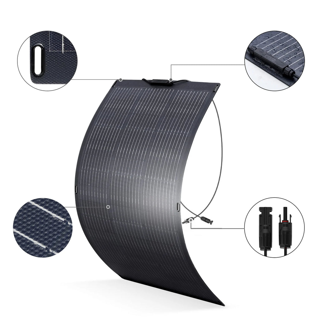 ALLPOWERS R4000 Portable Solar Generator Kit, 100W Monocrystalline Flexible Solar Panel with 3600 Watt 3600Wh LiFePO4 Portable Power Station, for Camping, Home Backup, RV,  [Shipping Separately]
